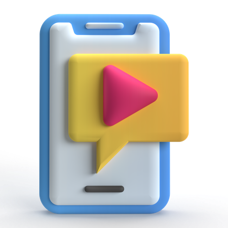 Mensaje de video  3D Icon