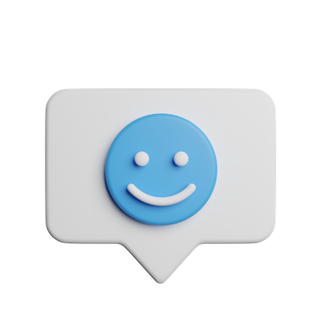 Mensaje sonriente  3D Icon