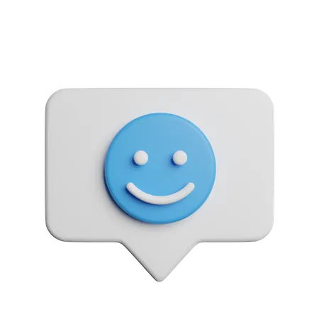 Mensaje sonriente  3D Icon