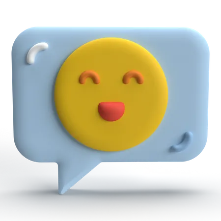 Mensaje feliz  3D Icon