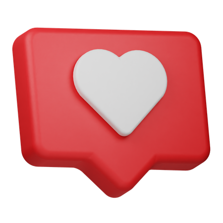 Me gusta mensaje  3D Icon