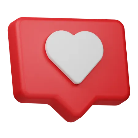 Me gusta mensaje  3D Icon