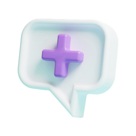 Mensaje medico  3D Icon