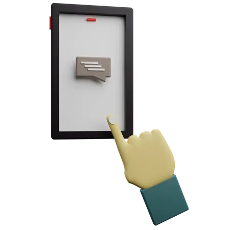 Mensaje movil  3D Icon