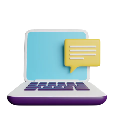Chat De Conversacion De Voz 3D Icon