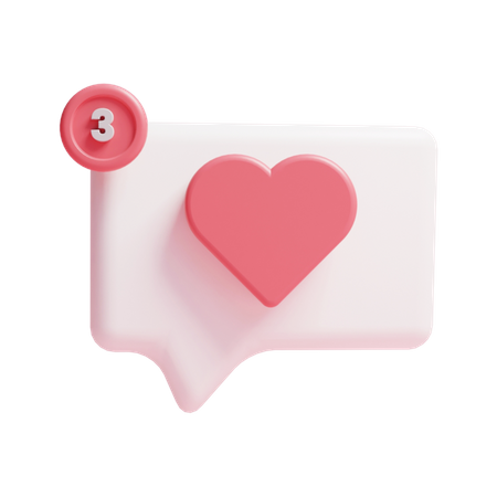 Mensaje romantico  3D Icon