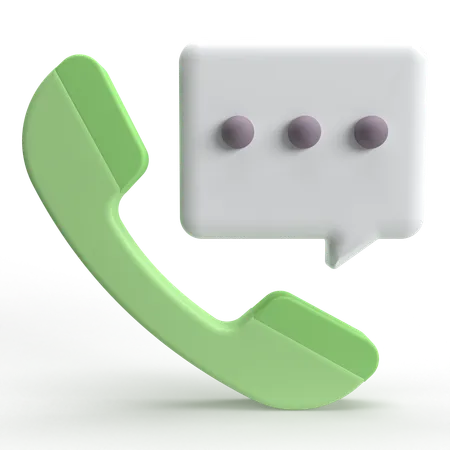 Mensaje de telefono  3D Icon