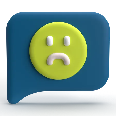 Mensaje triste  3D Icon