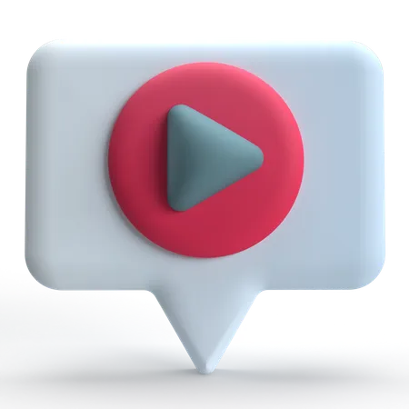 Mensaje de vídeo  3D Icon