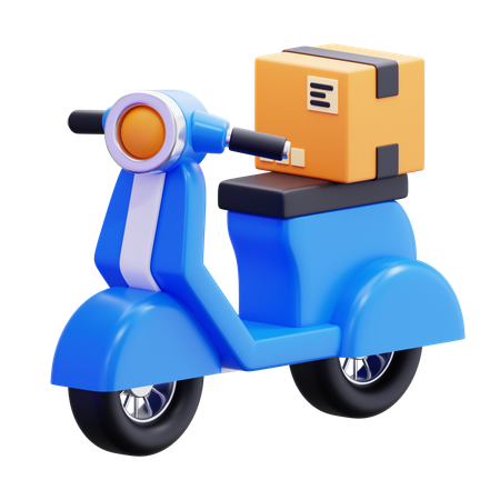 Bicicleta de reparto de mensajería  3D Icon