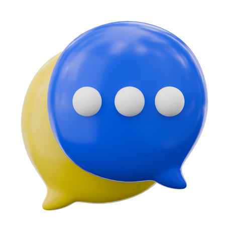 Mensajes de chat  3D Icon