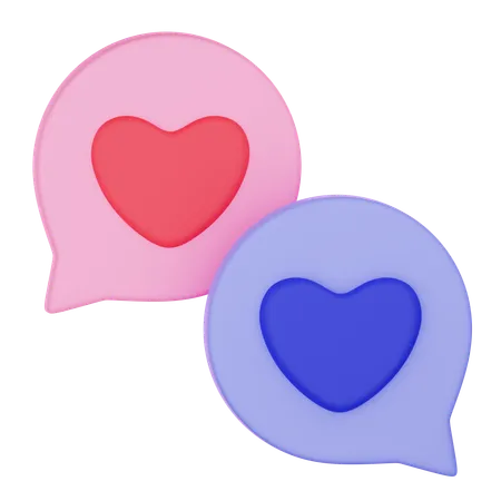 Mensajes de amor  3D Icon