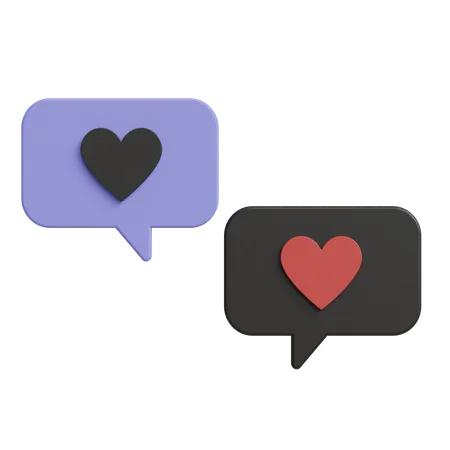 Mensajes de amor  3D Icon