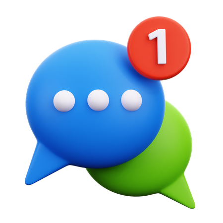 Mensajes de chat  3D Icon
