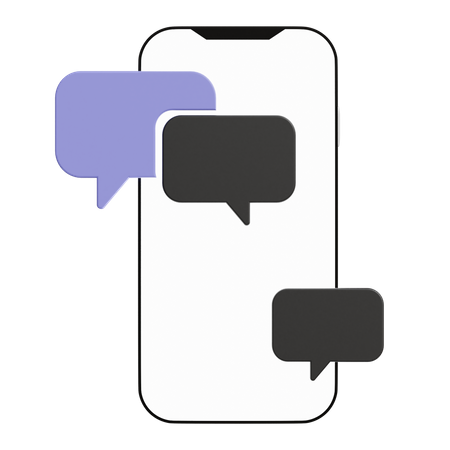 Mensaje de texto  3D Icon