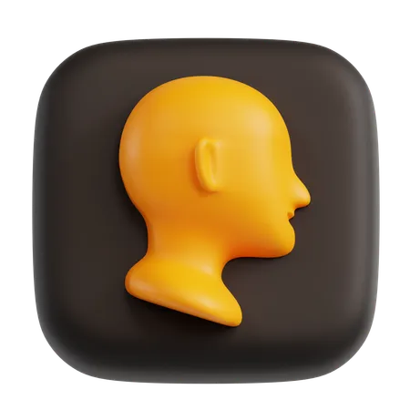 Menschlicher Kopf  3D Icon