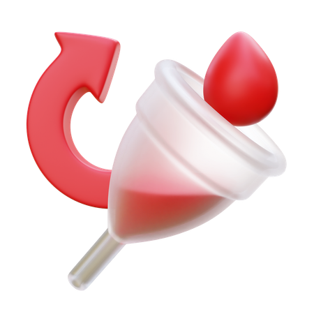 월경컵  3D Icon