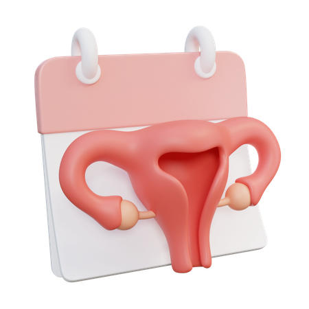 생리주기  3D Icon