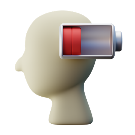 Mental Fatigue  3D Illustration