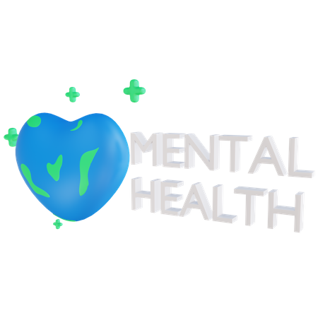 Mental Health Day  3D Illustration