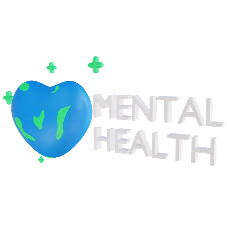 Mental Health Day  3D Illustration