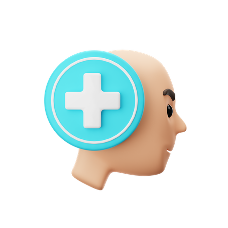 Mental Health Sign  3D Icon