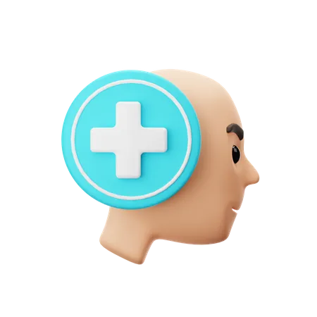 Mental Health Sign  3D Icon