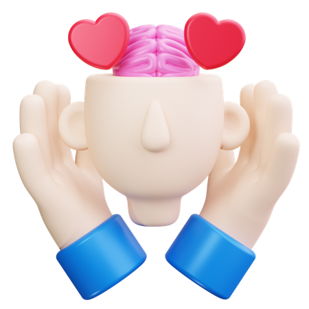 Mental Health Support  3D Icon