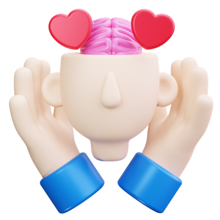 Mental Health Support  3D Icon