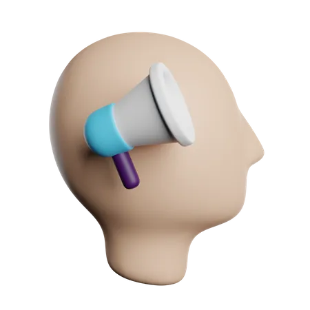 Estrategia De Marketing Mental 3D Icon