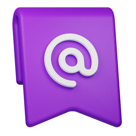 Mentionner le signet  3D Icon