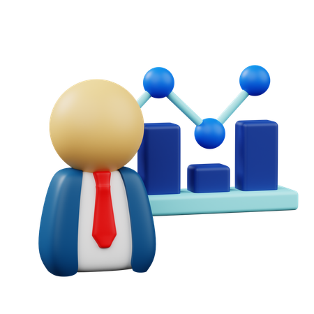 Mentoring Statistic  3D Icon