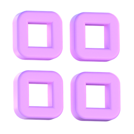 Menu  3D Icon
