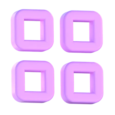 Menu  3D Icon