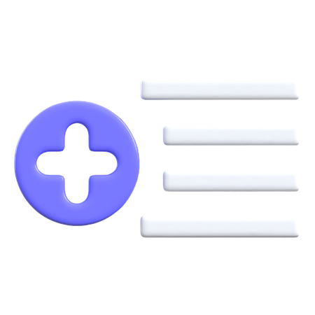 Menu  3D Icon