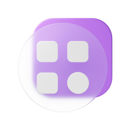 Menu  3D Icon