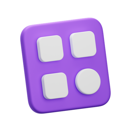 Menu  3D Icon