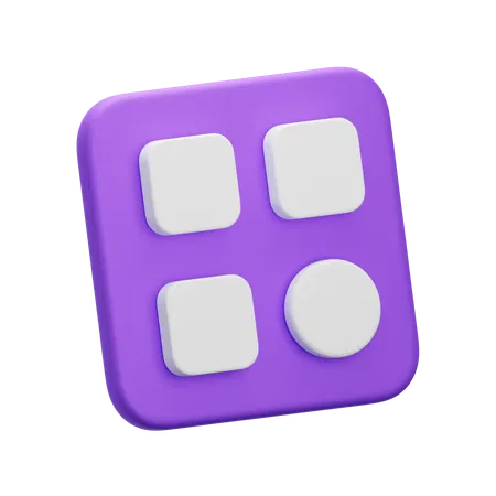 Menu  3D Icon