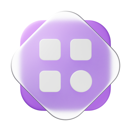 Menu  3D Icon