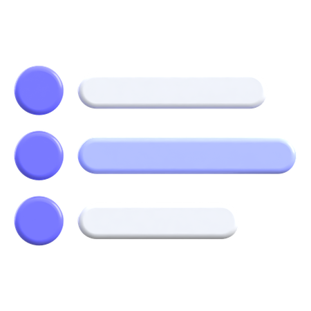 Menu  3D Icon