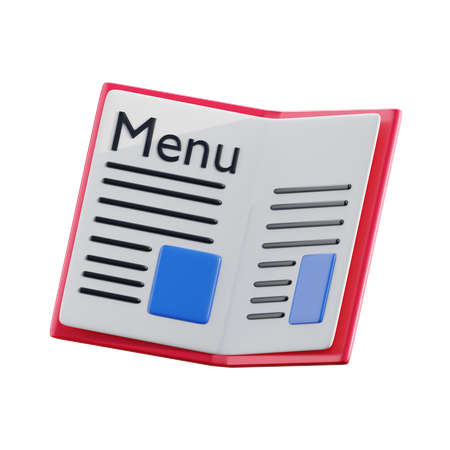 Menu  3D Icon