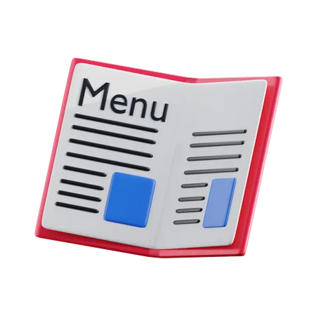 Menu  3D Icon