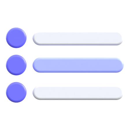 Menu  3D Icon