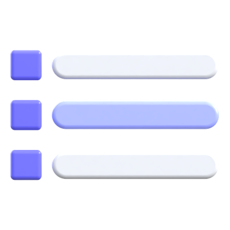 Menu  3D Icon