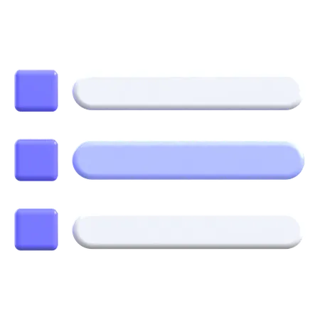 Menu  3D Icon