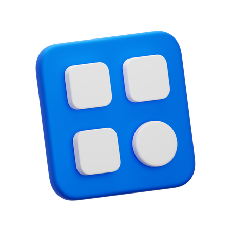 Menu  3D Icon