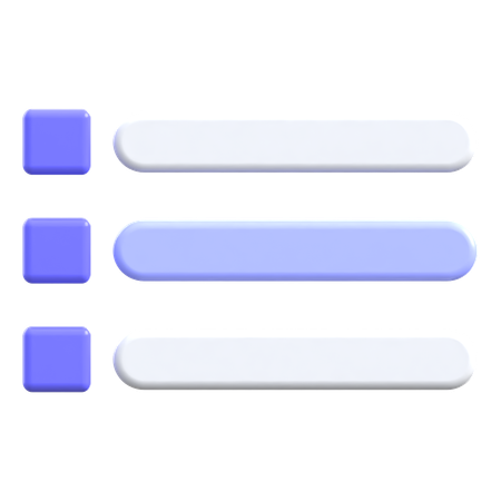 Menu  3D Icon