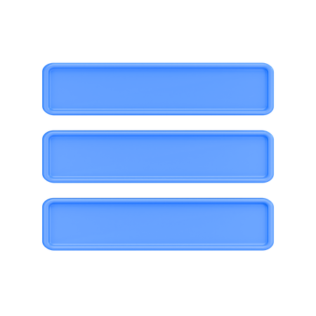 Menu  3D Icon