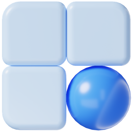 Menu  3D Icon
