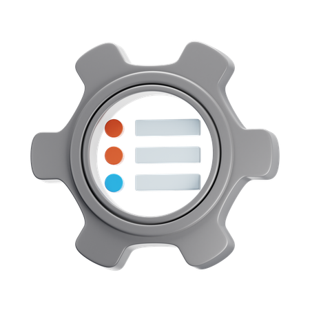 Menu  3D Icon